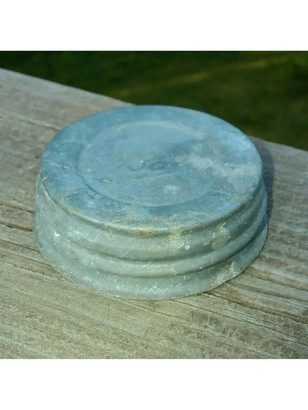 Zinc Lids, Four Vintage Zinc Canning Jar Lids, Antique, Glass insert, Mason Ball